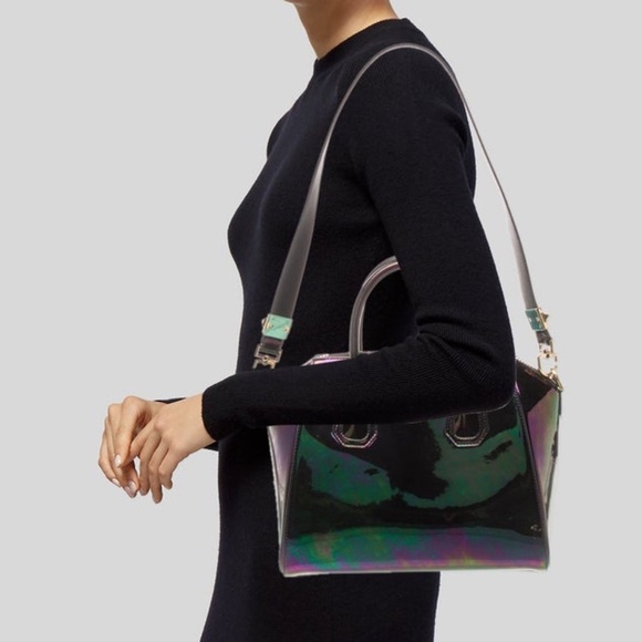 RARE Givenchy Antigona Oil Slick Iridescent satchel crossbody bag RETAIL 5,000 - Picture 13 of 13